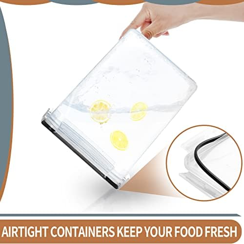 PRAKI Airtight Food Storage Containers, 5.2L, 4pcs