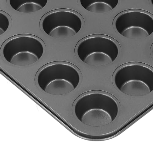 Mini Muffin Pan 24 Cups Nonstick,1 Pack 24 Mini Small Cup Non Stick