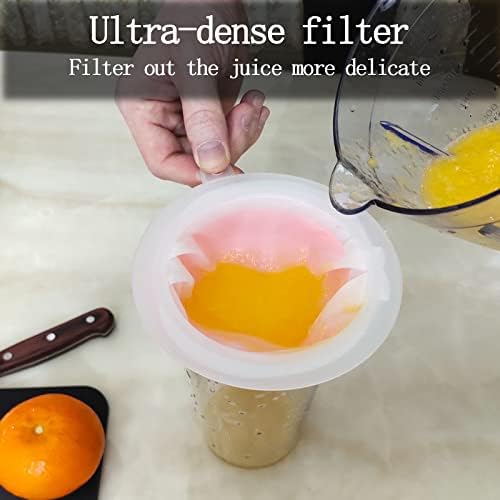 200 Mesh Strainer, 4 Pack Fine Nylon Food Filters, 5 Inch