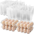 100 Pack 12-Count Plastic Egg Cartons