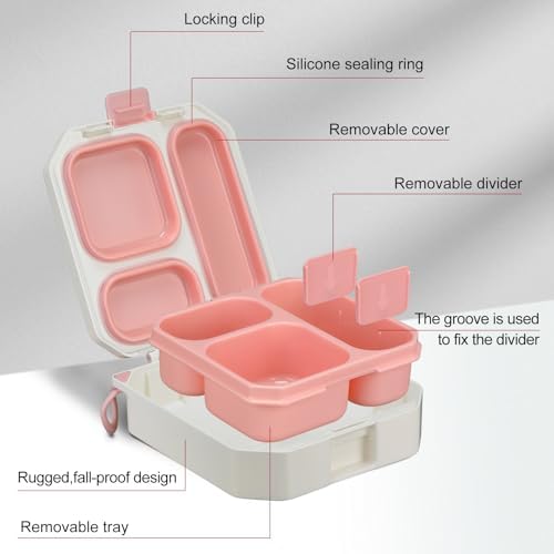 wiwens Bento Lunch Box for Kids with 12oz Soup Thermo Leak-Proof Lunch