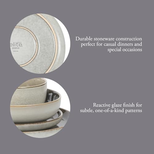 Gibson Elite Sunveil 16 Piece (Service for 4) Plates and Bowls