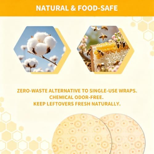 Beeswax Bowl Covers for Sourdough Proofing, 2 Pack