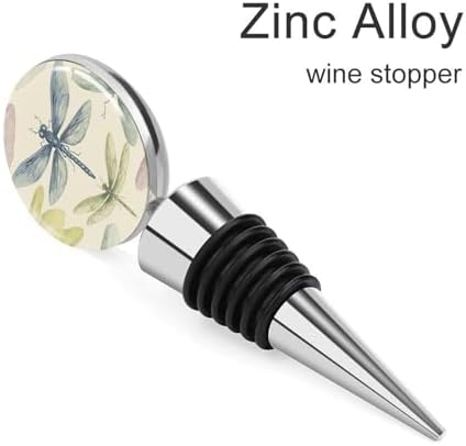 Dragonfly Drawing Wine Stoppers for Wine Bottles Vacuum Wine Bottle