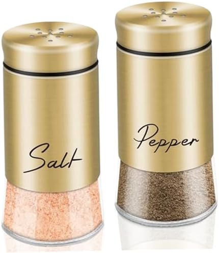 Salt and Pepper Shakers Set 150ml Glass Salt and Pepper Shakers with