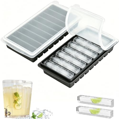 Long Ice Cube Tray for Water Bottles – Silicone Ice Cube Trays with