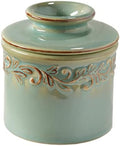 Butter Bell Crock by L. Tremain French Ceramic Butter Keeper, Sea