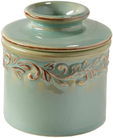 Butter Bell Crock by L. Tremain French Ceramic Butter Keeper, Sea