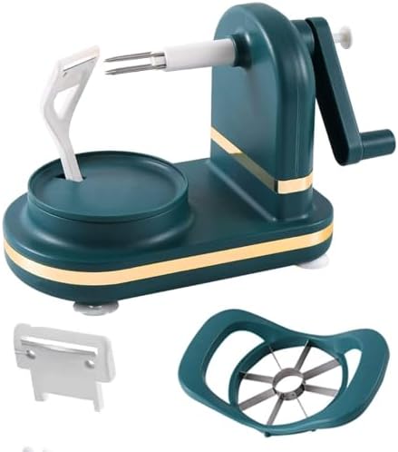 Hand Crank Rotating Manual Apples Peeler 8 Wedges Slicers Corer for
