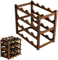 Wine Rack Freestanding Floor, Bamboo Wine Racks Cabinet Shelf 4-Tier
