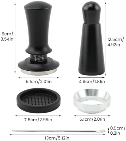 51mm Espresso Accessories Kit, Espresso Tamper Set, Spring Loaded