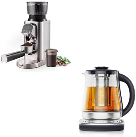 olayks. Conical Burr Coffee Grinder, Electronic Timer
