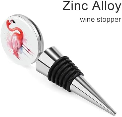 Flamingo Watercolor Wine Stopper Vacuum Alloy Wine Bottle Stopper