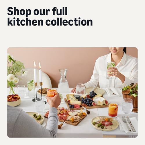 Amazon Basics Glazed Stoneware Dinnerware Set, Ceramic