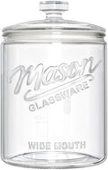 Ritayedet 1 Gallon Glass Cookie Jar with Airtight Lid, Wide Mouth