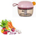 Manual Food Processor Vegetable Chopper, Easy to Clean, Mini Hand Pull
