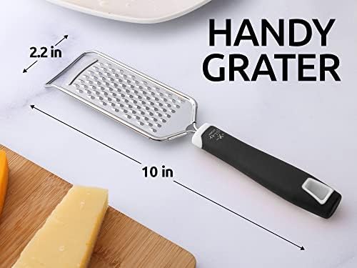 Zulay Kitchen Professional Cheese Grater Stainless Steel - Durable