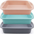 Silicone Square Cake Pan - Non-Stick, Easy Release, Heat Resistant for