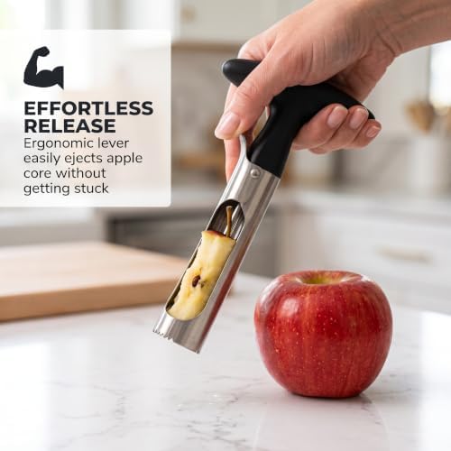 Stainless Steel Vegetable Julienne Peeler, Fruit Corer Set for Kitchen