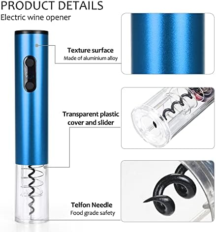 Tirrinia Electric Wine Opener Set, Wine Bottle Cork Remover Accessory