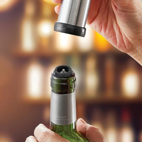 HIC Kitchen Bar Wine Preserver Stoppers, 2-Piece Reusable Bottle