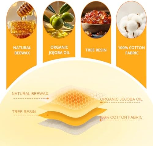 Reusable Beeswax Food Wrap Roll, 13x39 Inches