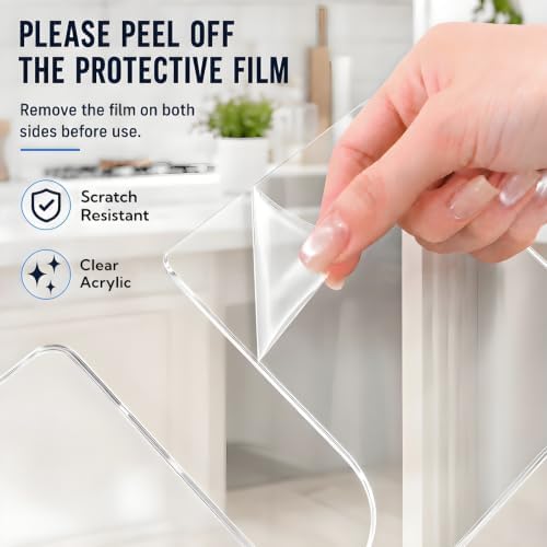 ZAVOOS 2 Pack Acrylic Paper Towel Holder