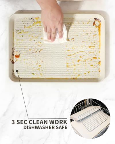 2-Pack 9x13 Quarter Sheet Pan Baking Sheet Set with Wire Rack