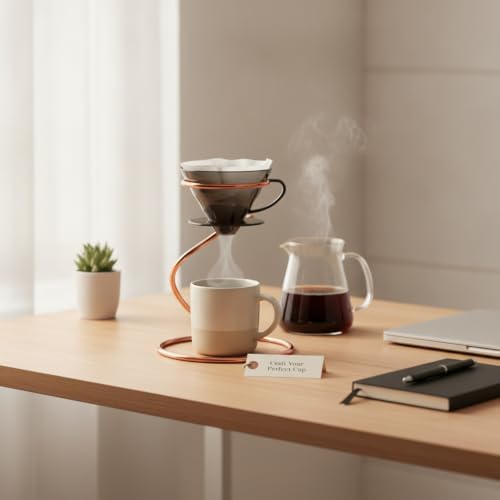 Pour Over Coffee Dripper Stand, Stable Metal Base with Heat-Resistant