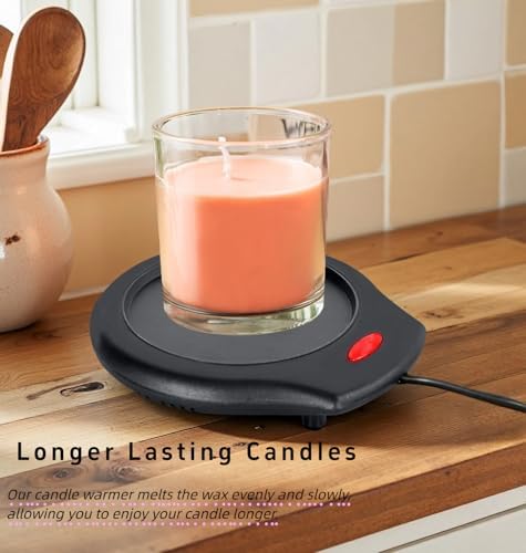 ASAWASA 2Pcs Candle Warmer Plate and Mug Warmer for Large Jar