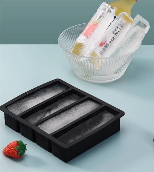 LONGFITE Large and Long Ice Cube Tray 2 Pack Silicone Freezing Container Sticks - Image 7