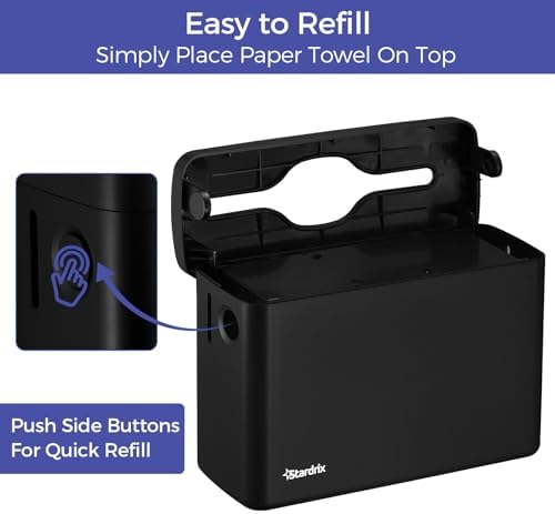 Stardrix Black Countertop Paper Towel Dispenser