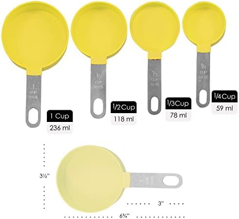 Reston Lloyd 8pc Measuring Cups & Spoons for Dry & Liquid Ingredients