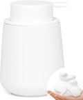 Bosilunlife Ceramic Foaming Soap Dispenser - 12Oz Bathroom Countertop Kitchen by BosilunLife