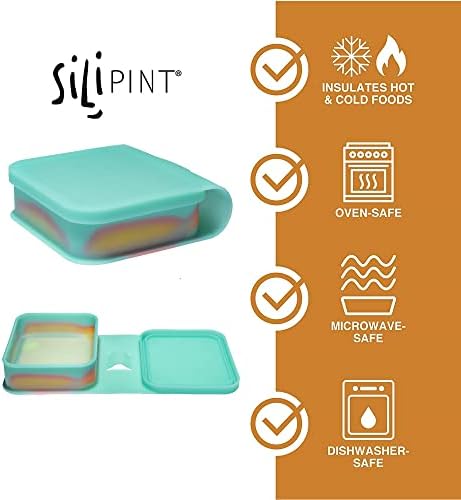 Silipint Silicone Go Go Bowls: 2pk Sandwich Size: Aurora