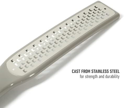 Calphalon Edge 2-Piece Stainless Steel Grater and Zester, Taupe