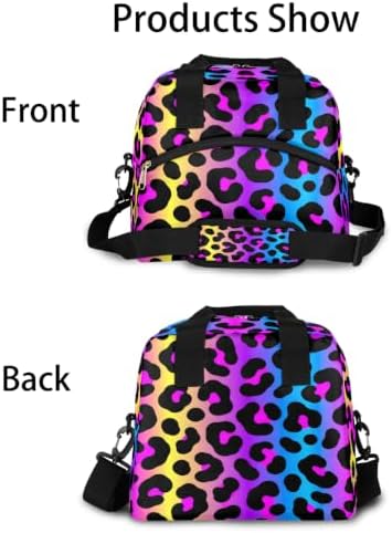 Pardick Leopard Insulated Lunch Bag for Women