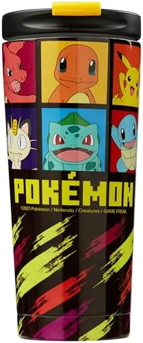 Get Trend Pokemon Insulated Tumbler for Hot Cold Drinks, 15oz