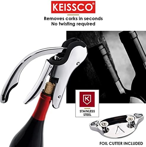 Stainless Steel Wine Opener Compact Vertical Corkscrew Wine Bottle