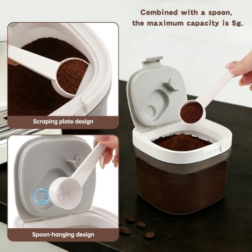 Airtight Coffee Canister 27oz/800ml, Storage Container with Hanging