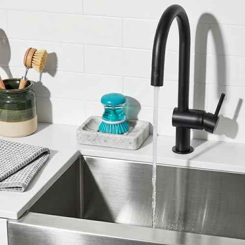 Hampton Distribution Soap Dispensing Palm Brush, Blue, Pack of 1