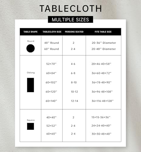YiHomer Pastoral Round Table Cloth 100% Polyester Fabric 60 Inch