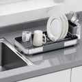 Glad Small Stainless Steel Dish Drying Rack, 8”W x 17.5”L