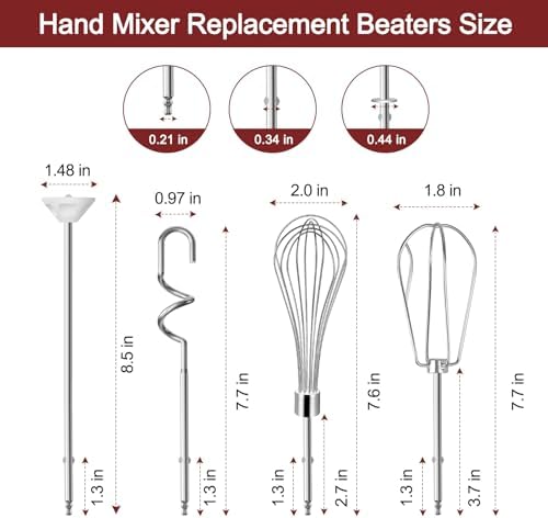 Hand Mixer Beaters Attachments for Cuisinart Hand Mixer CHM Series