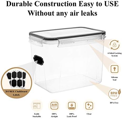 Wildone Airtight Food Storage Containers Cereal & Dry Food Storage