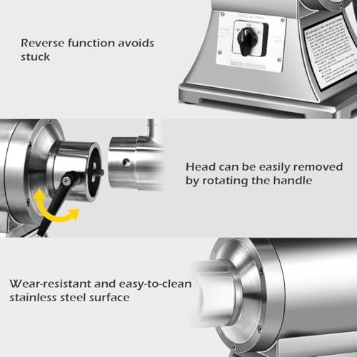 Tangkula Commercial Meat Grinder, 1.5 HP, 1100W