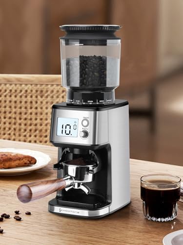 Homtone 51mm Stepless Conical Burr Coffee Grinder