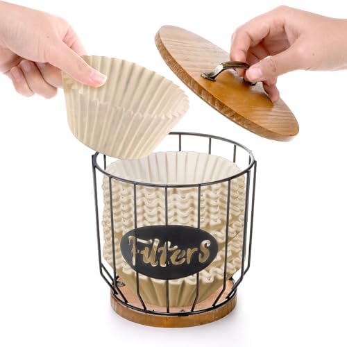 yarlung Coffee Filters Holder with Lid, Large Capacity Coffee Pods