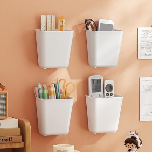 4 Piece Kitchen Cabinet Door Storage Box,Self Adhesive Wall Mounted