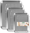 18/0 Stainless Steel Baking Sheet with Cooling Rack, Oven-Safe